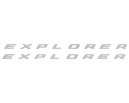 Rocker Panel Letter Inserts Fits 2020-2026 Ford Explorer by Tufskinz.com