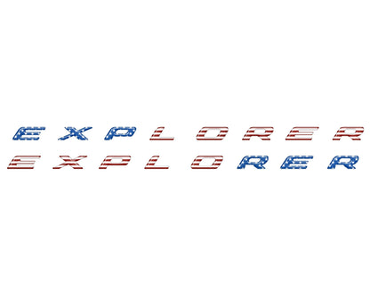 Rocker Panel Letter Inserts Fits 2020-2026 Ford Explorer by Tufskinz.com