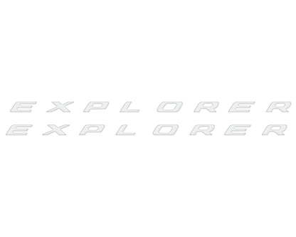 Rocker Panel Letter Inserts Fits 2020-2026 Ford Explorer by Tufskinz.com