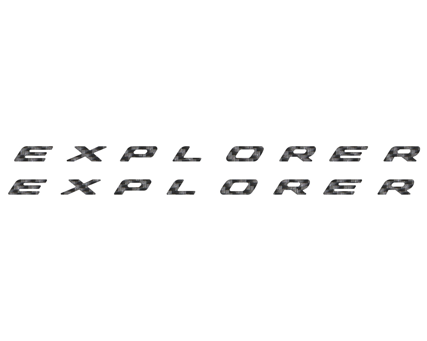 Rocker Panel Letter Inserts Fits 2020-2026 Ford Explorer by Tufskinz.com