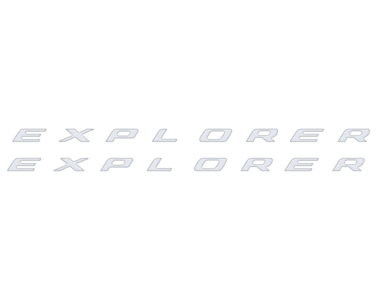 Rocker Panel Letter Inserts Fits 2020-2026 Ford Explorer by Tufskinz.com