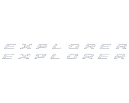 Rocker Panel Letter Inserts Fits 2020-2026 Ford Explorer by Tufskinz.com