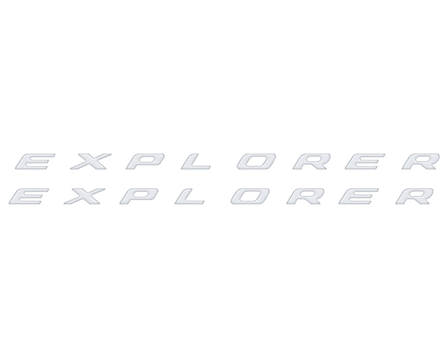 Rocker Panel Letter Inserts Fits 2020-2026 Ford Explorer by Tufskinz.com