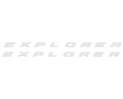 Rocker Panel Letter Inserts Fits 2020-2026 Ford Explorer by Tufskinz.com