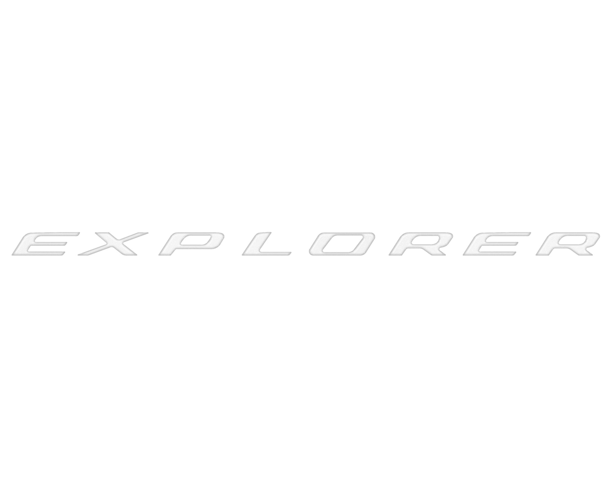 Lift Gate Letter Inserts Fits 2020-2024 Ford Explorer by Tufskinz.com