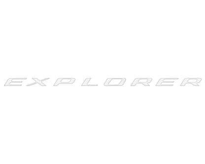 Lift Gate Letter Inserts Fits 2020-2024 Ford Explorer by Tufskinz.com