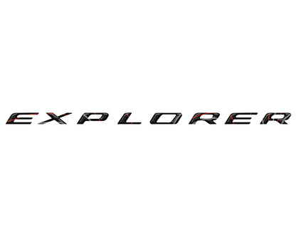 Liftgate Letter Overlays Fits 2025-2026 Ford Explorer by Tufskinz.com