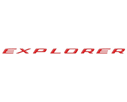 Liftgate Letter Overlays Fits 2025-2026 Ford Explorer by Tufskinz.com
