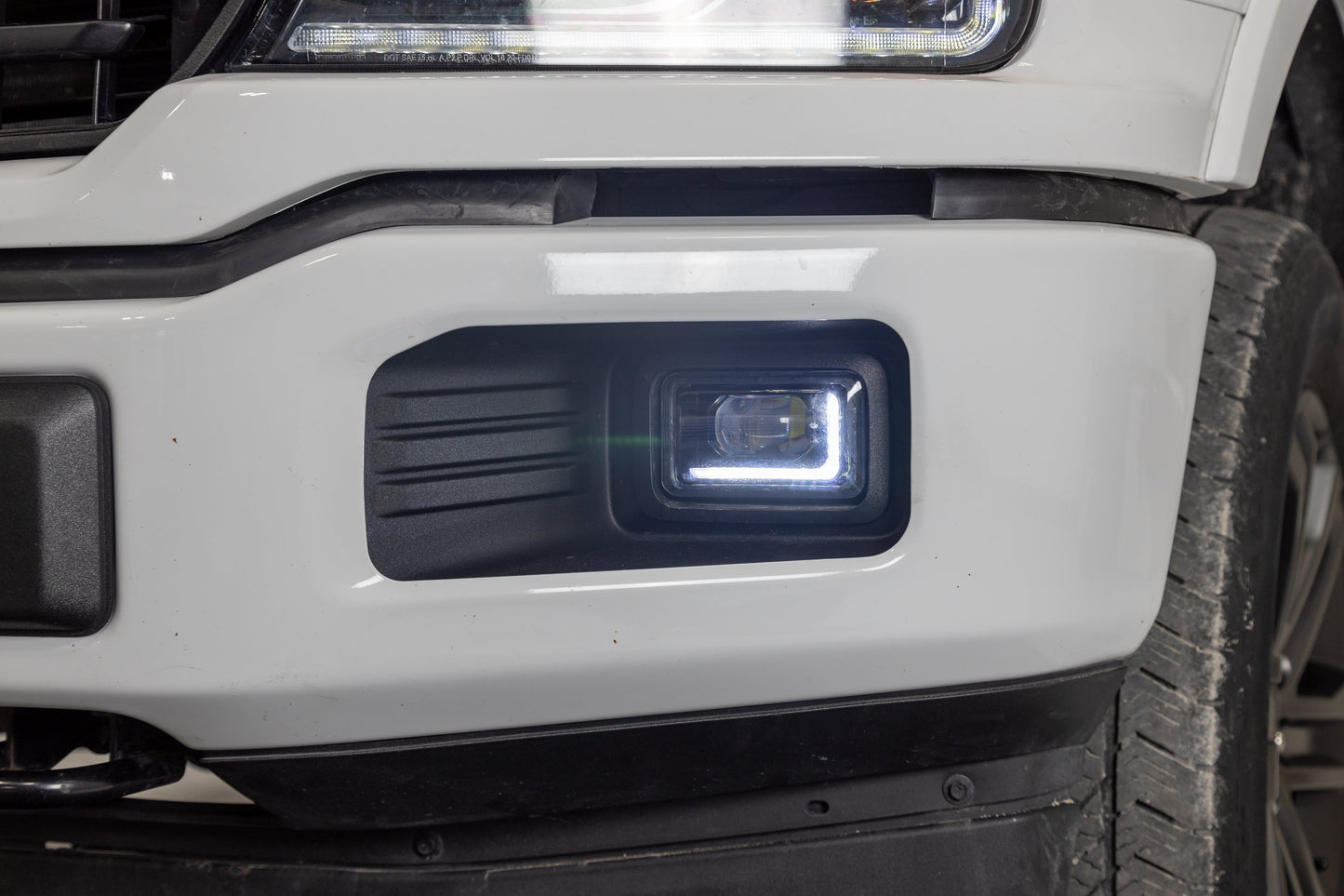 2015-2020 F150 Fog Lights w/ White or Amber DRL + Turn Signal - OLM by MYX Automotive