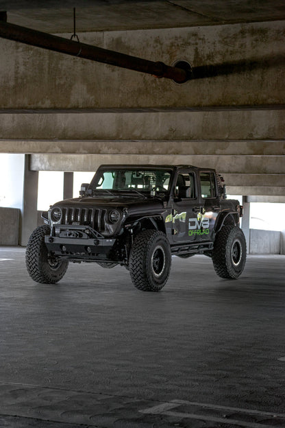 FS-25 Stubby Front Bumper with Plated Bull Bar by DV8 Offroad