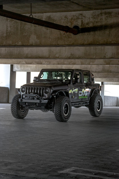 FS-25 Stubby Front Bumper with Plated Bull Bar by DV8 Offroad