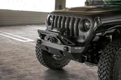 FS-25 Stubby Front Bumper with Plated Bull Bar by DV8 Offroad