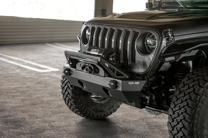 FS-25 Stubby Front Bumper with Plated Bull Bar by DV8 Offroad