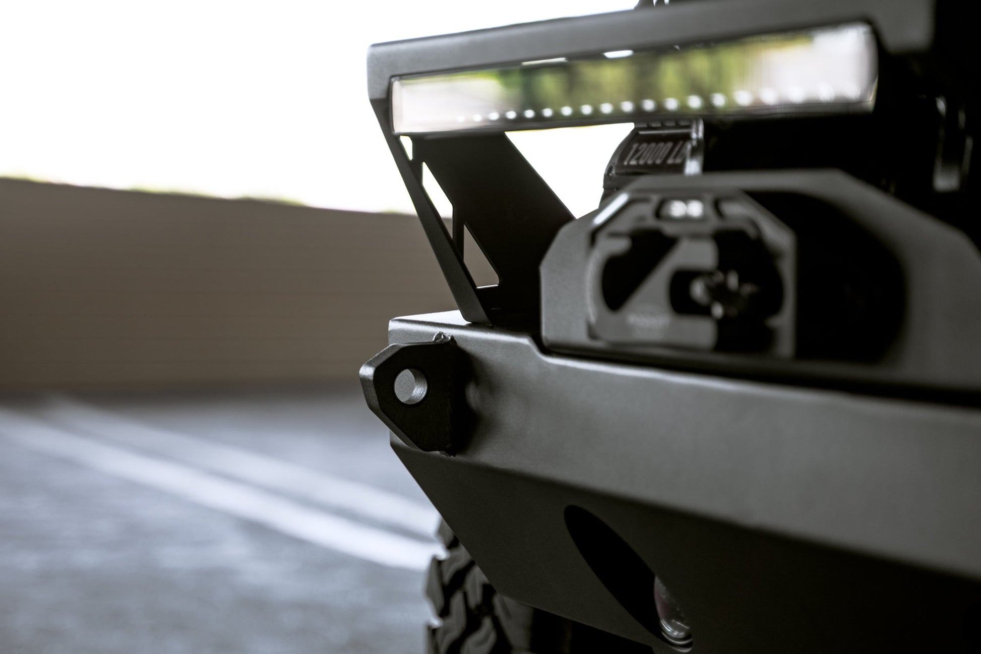 FS-25 Stubby Front Bumper with Plated Bull Bar by DV8 Offroad