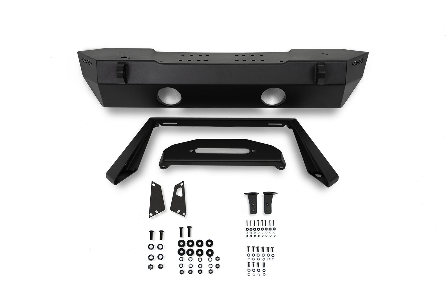 FS-25 Stubby Front Bumper with Plated Bull Bar by DV8 Offroad