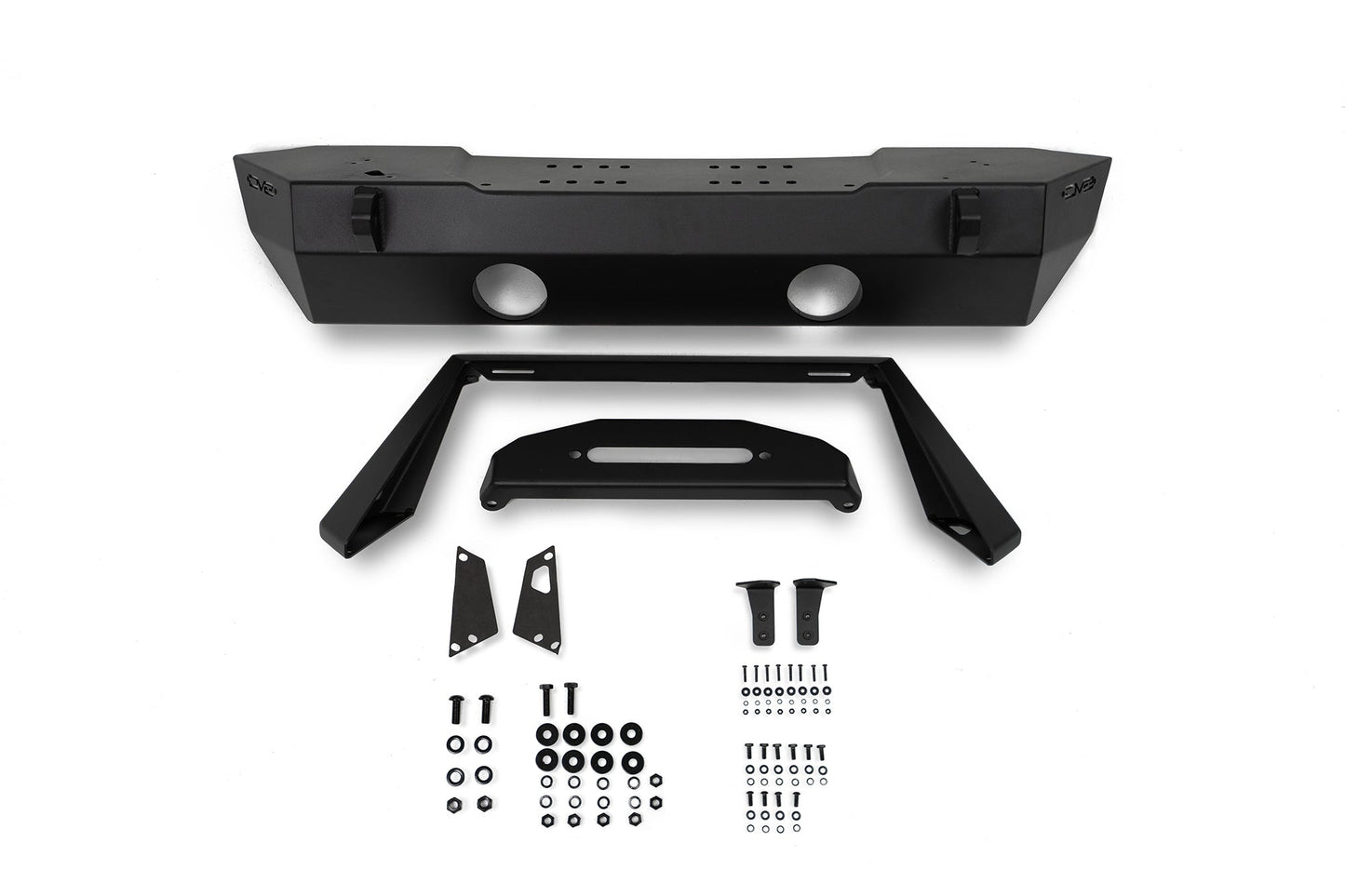FS-25 Stubby Front Bumper with Plated Bull Bar by DV8 Offroad