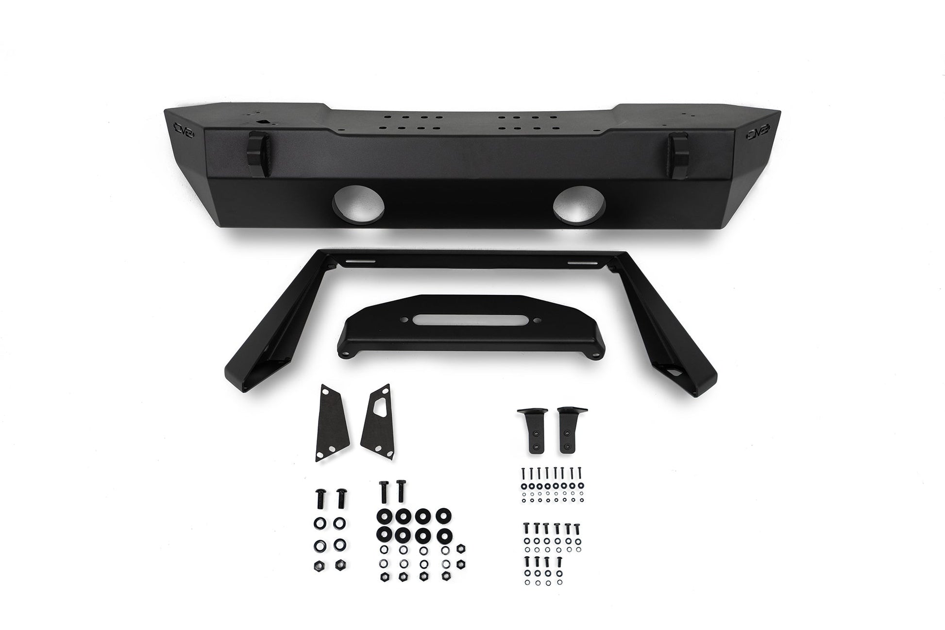 FS-25 Stubby Front Bumper with Plated Bull Bar by DV8 Offroad