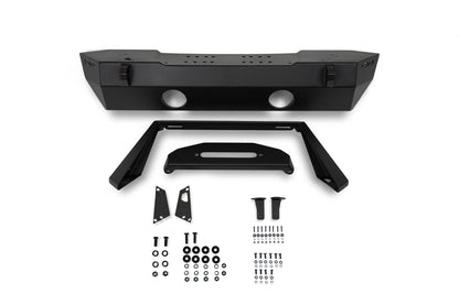 FS-25 Stubby Front Bumper with Plated Bull Bar by DV8 Offroad
