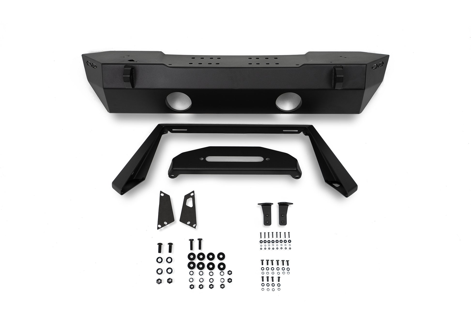 FS-25 Stubby Front Bumper with Plated Bull Bar by DV8 Offroad