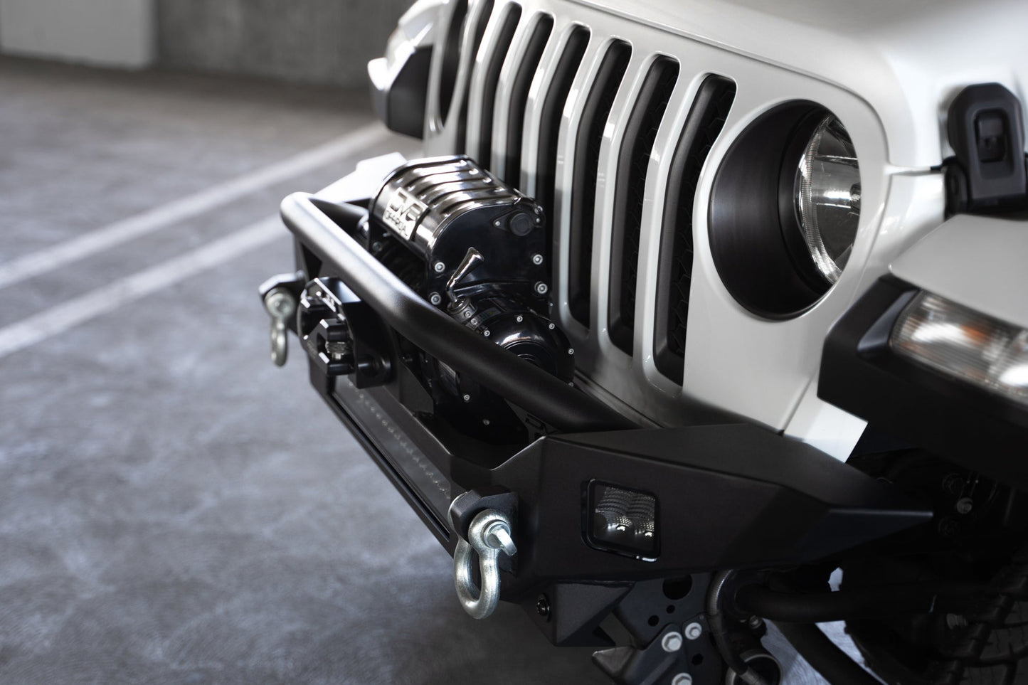 Jeep Wrangler JL & Gladiator JT FS-7 Mid-Width Winch Front Bumper by DV8 Offroad