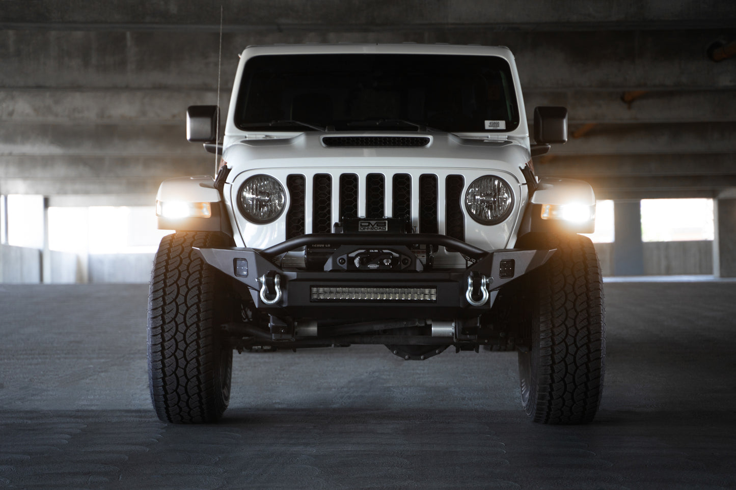 Jeep Wrangler JL & Gladiator JT FS-7 Mid-Width Winch Front Bumper by DV8 Offroad