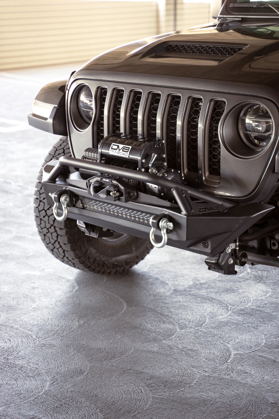 Jeep Wrangler JK/JL & Gladiator JT FS-1 Series Stubby Front Bumper by DV8 Offroad