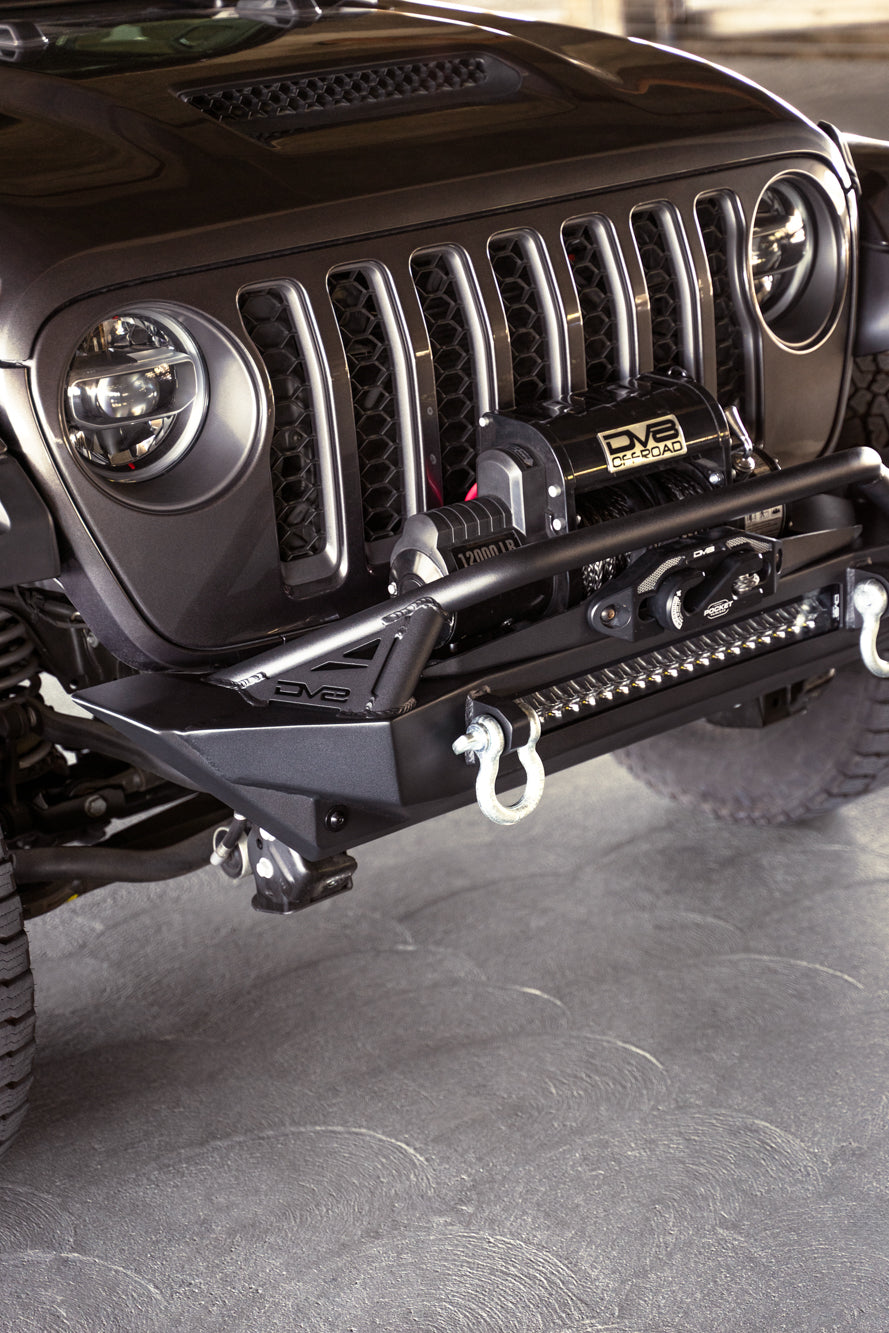 Jeep Wrangler JK/JL & Gladiator JT FS-1 Series Stubby Front Bumper by DV8 Offroad