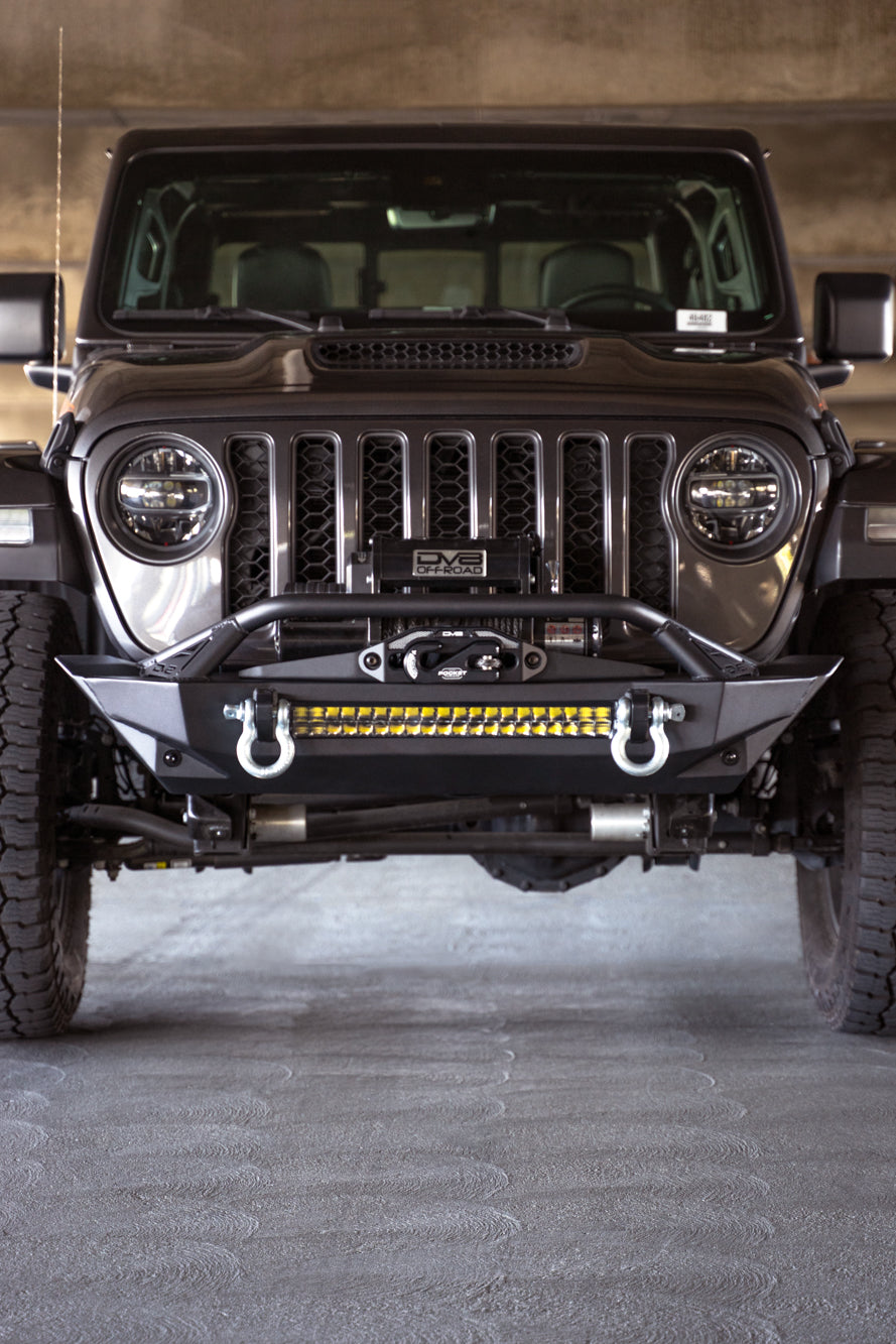 Jeep Wrangler JK/JL & Gladiator JT FS-1 Series Stubby Front Bumper by DV8 Offroad