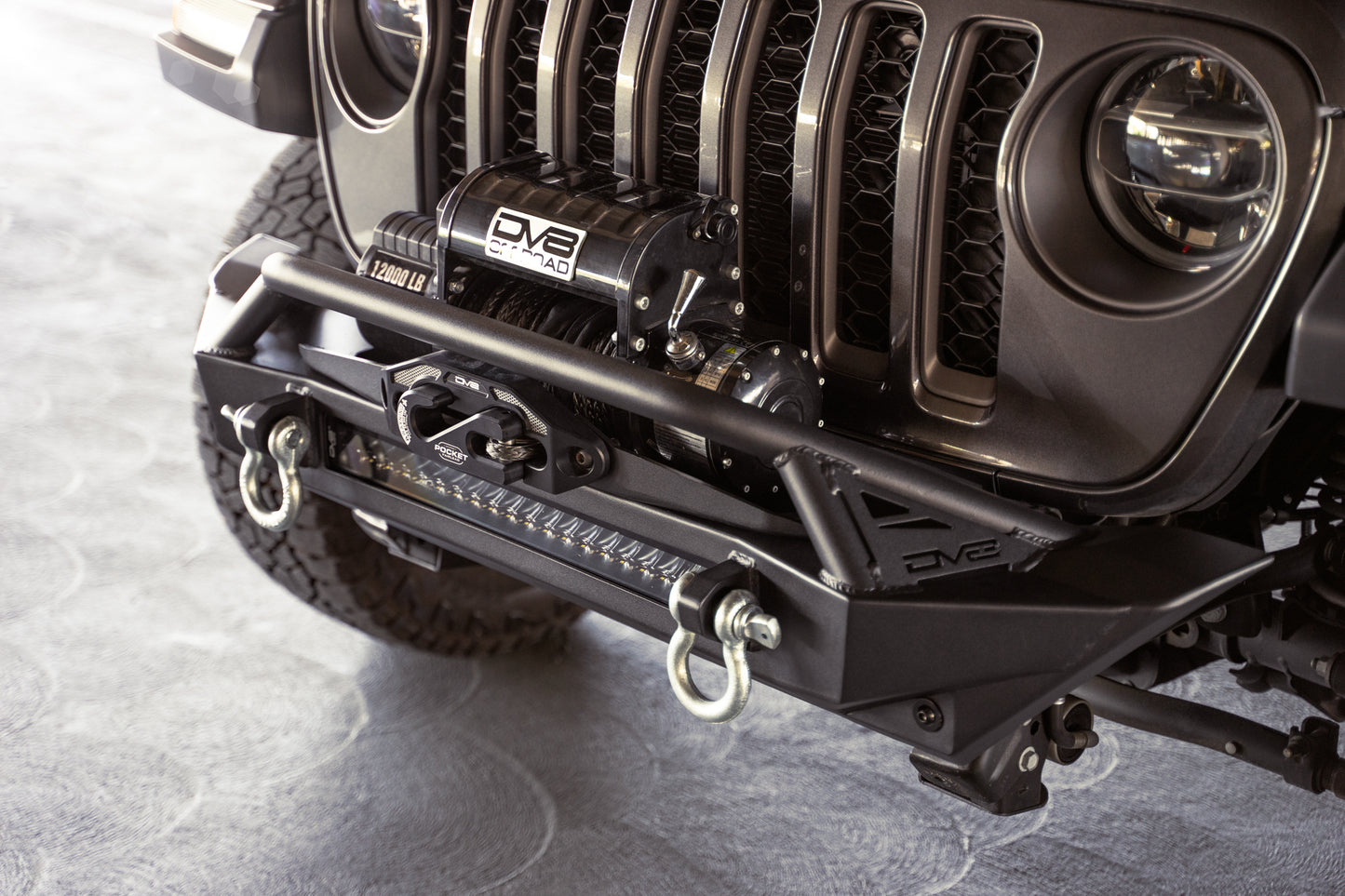Jeep Wrangler JK/JL & Gladiator JT FS-1 Series Stubby Front Bumper by DV8 Offroad