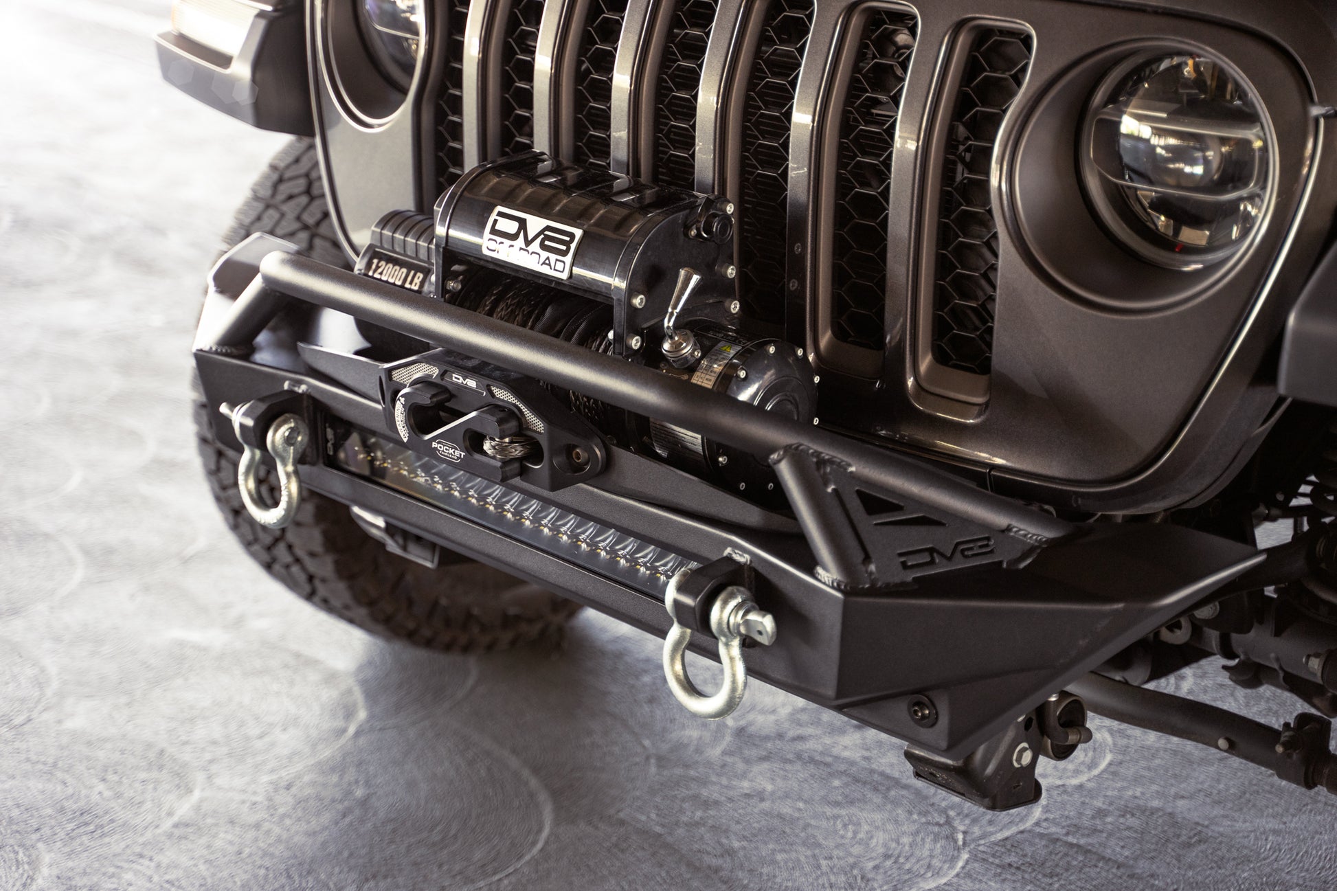 Jeep Wrangler JK/JL & Gladiator JT FS-1 Series Stubby Front Bumper by DV8 Offroad