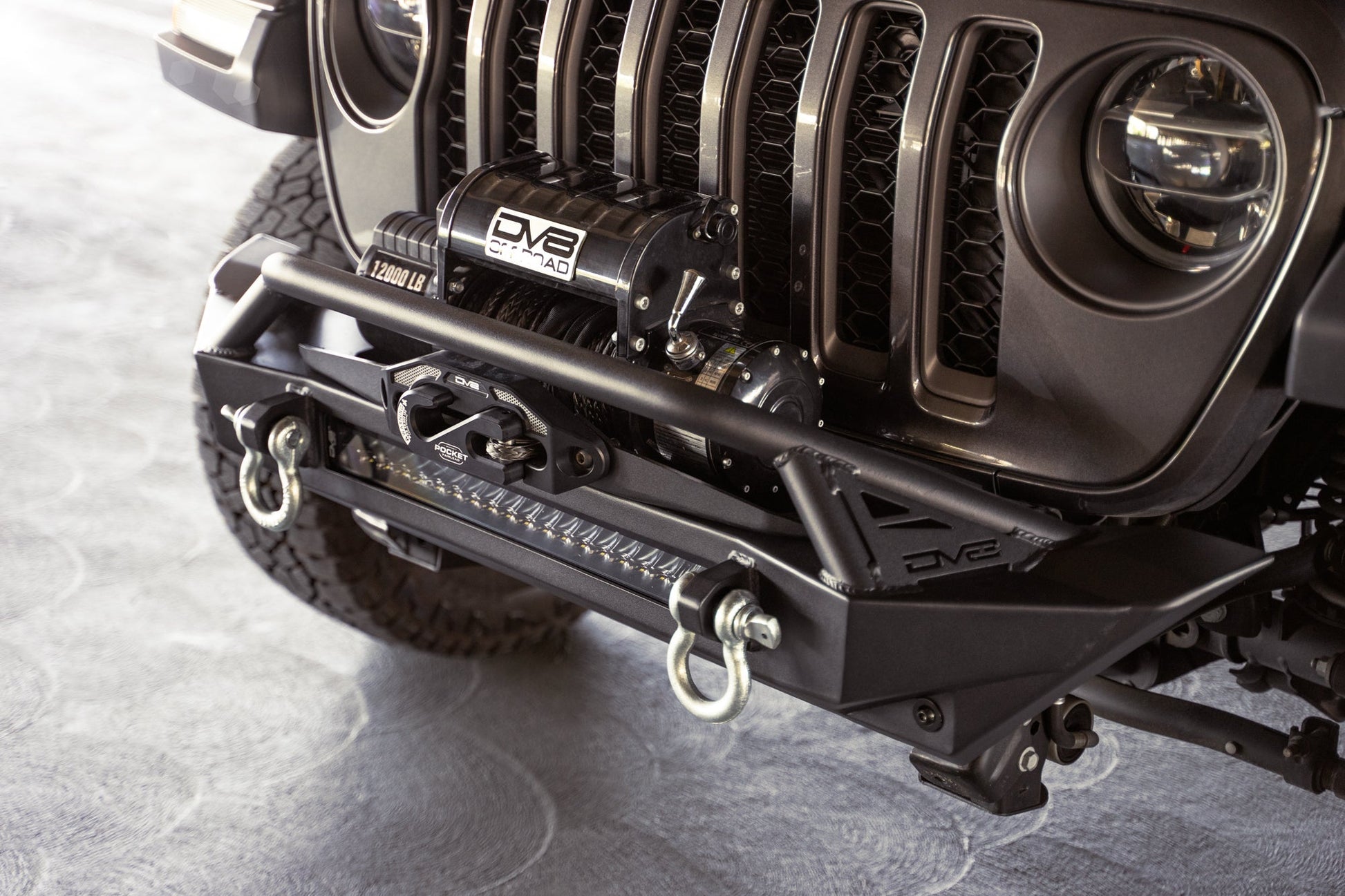 Jeep Wrangler JK/JL & Gladiator JT FS-1 Series Stubby Front Bumper by DV8 Offroad