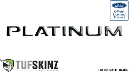 Tailgate Letter Inserts Fits 2015-2017 Ford F-150 Platinum by Tufskinz.com