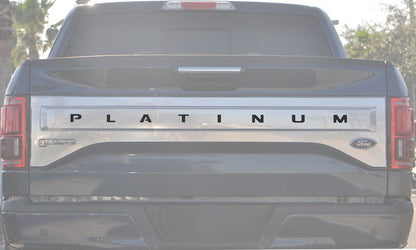 Tailgate Letter Inserts Fits 2015-2017 Ford F-150 Platinum by Tufskinz.com