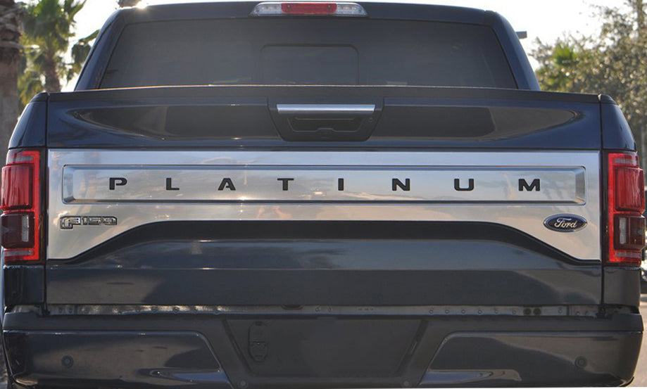 Tailgate Letter Inserts Fits 2015-2017 Ford F-150 Platinum by Tufskinz.com