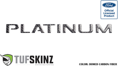Tailgate Letter Inserts Fits 2015-2017 Ford F-150 Platinum by Tufskinz.com