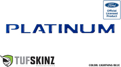 Tailgate Letter Inserts Fits 2015-2017 Ford F-150 Platinum by Tufskinz.com