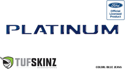 Tailgate Letter Inserts Fits 2015-2017 Ford F-150 Platinum by Tufskinz.com