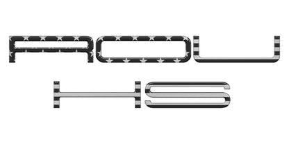 Grille Letter Inserts Fits 2015-2018, 2019-2020, 2021-2022 Ford F-150 by Tufskinz.com