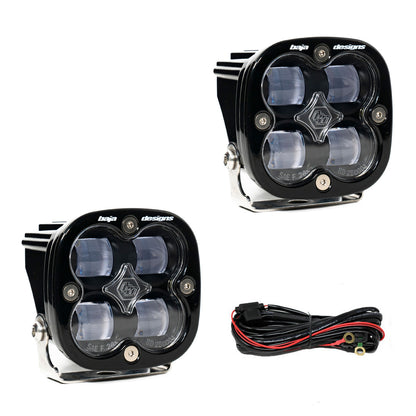 Squadron SAE LED Light Pod Pair (SAE Fog; Clear) by Baja Designs