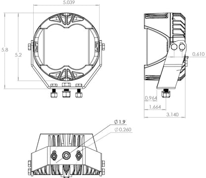 LP4 Pro LED Light Pod Pair (Driving/Combo; Baja Amber) by Baja Designs