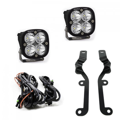 Squadron Sport A-Pillar Kit - '19-24 Silverado 1500 (Spot; Clear) by Baja Designs