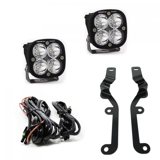 Squadron Sport A-Pillar Kit - '19-24 Silverado 1500 (Spot; Clear) by Baja Designs