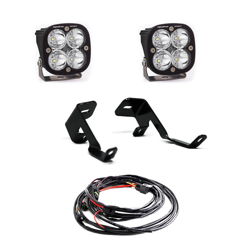 Squadron Pro A-Pillar Kit - '15-20 F-150 (High Speed Sport; Clear) by Baja Designs