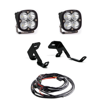 Squadron Pro A-Pillar Kit - '15-20 F-150 (High Speed Sport; Clear) by Baja Designs