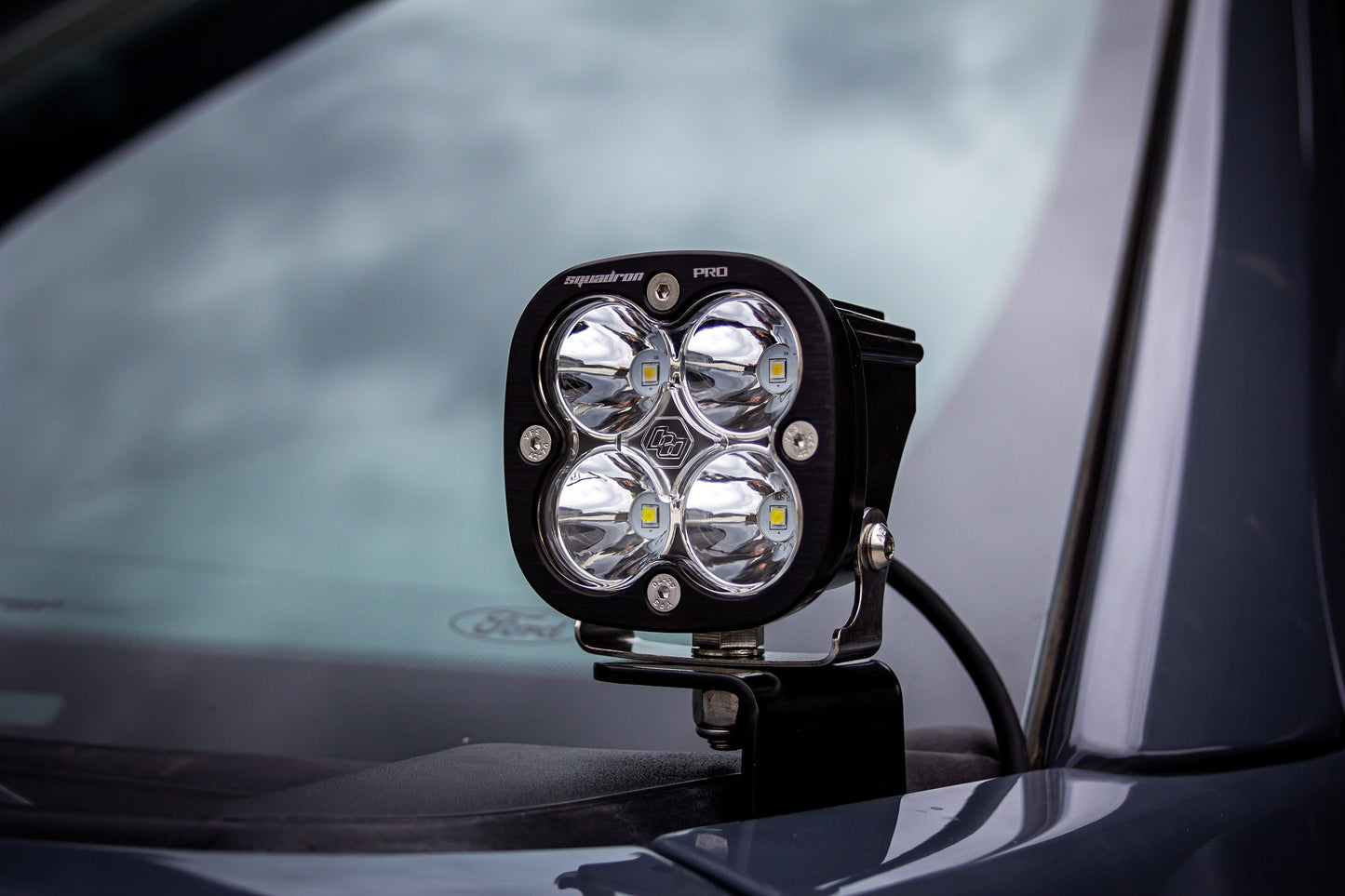Squadron Pro A-Pillar Kit - '15-20 F-150 (High Speed Sport; Clear) by Baja Designs
