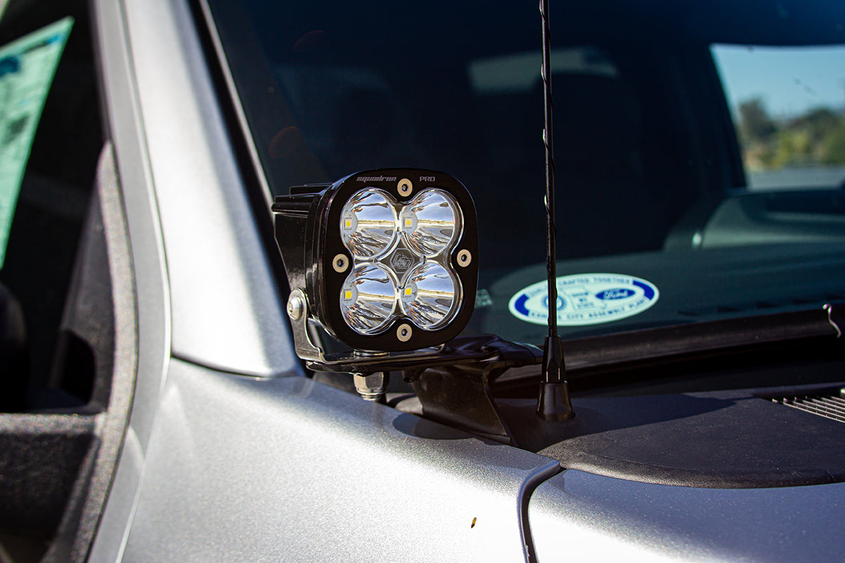 Squadron Sport A-Pillar Kit - '21-22 F-150 (Spot; Clear; Upfitter Wiring) by Baja Designs