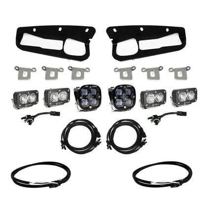 Squadron SAE/Dual S2 Sport Steel Bumper Fog Pocket Light Kit by Baja Designs
