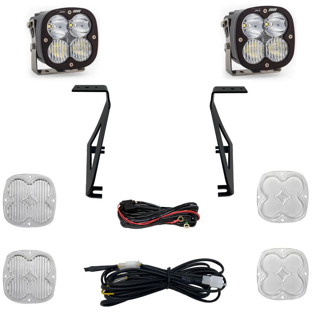 XL80 A-Pillar Kit - '21-23 F-150 Raptor (Driving/Combo; Clear) by Baja Designs