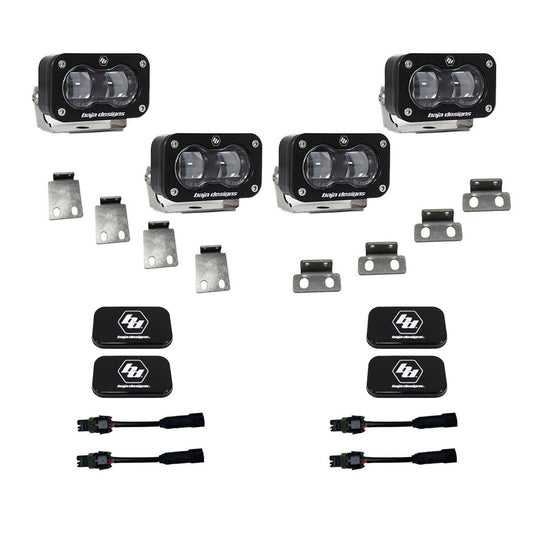 S2 SAE Fog Pocket Kits - Ford '21-On F-150 Raptor, '24-On F-150 Raptor 37/R by Baja Designs