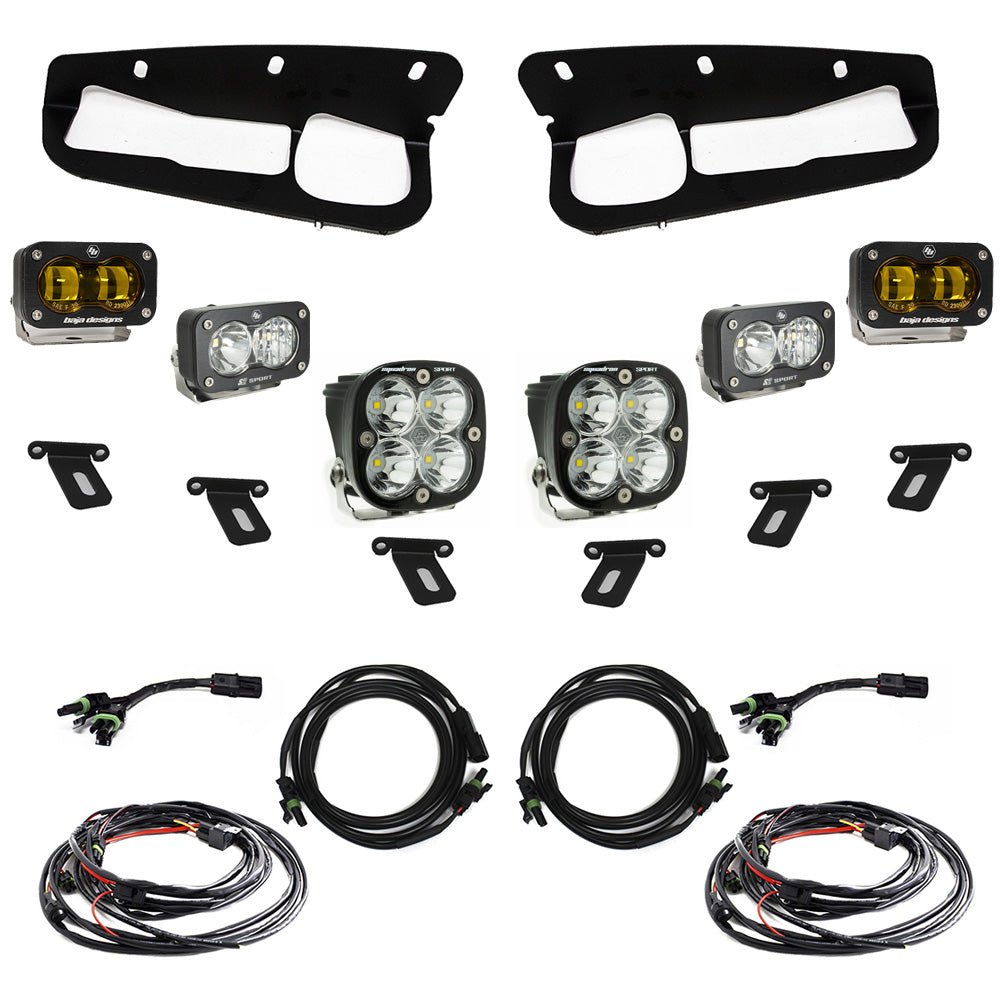 Ford, Bronco (21-On) S2 SAE Amber FPK Sportsmen Steel Bumper by Baja Designs